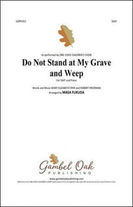 Do Not Stand at My Grave and Weep SSAT choral sheet music cover Thumbnail